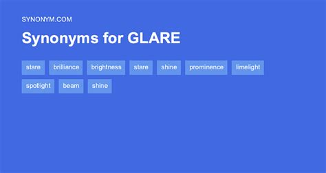 glare synonym|antonym for glare.